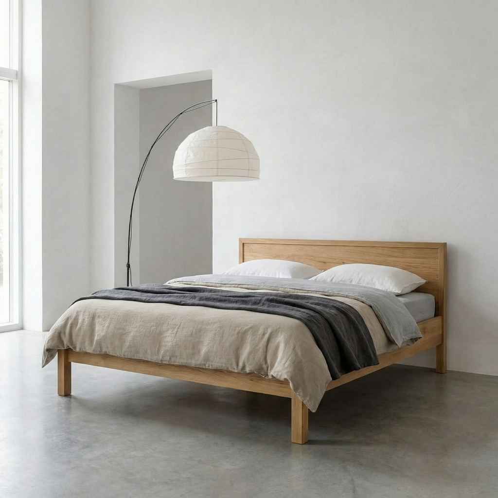 Freja snedker sengeramme i massiv egetræ – Natur olie