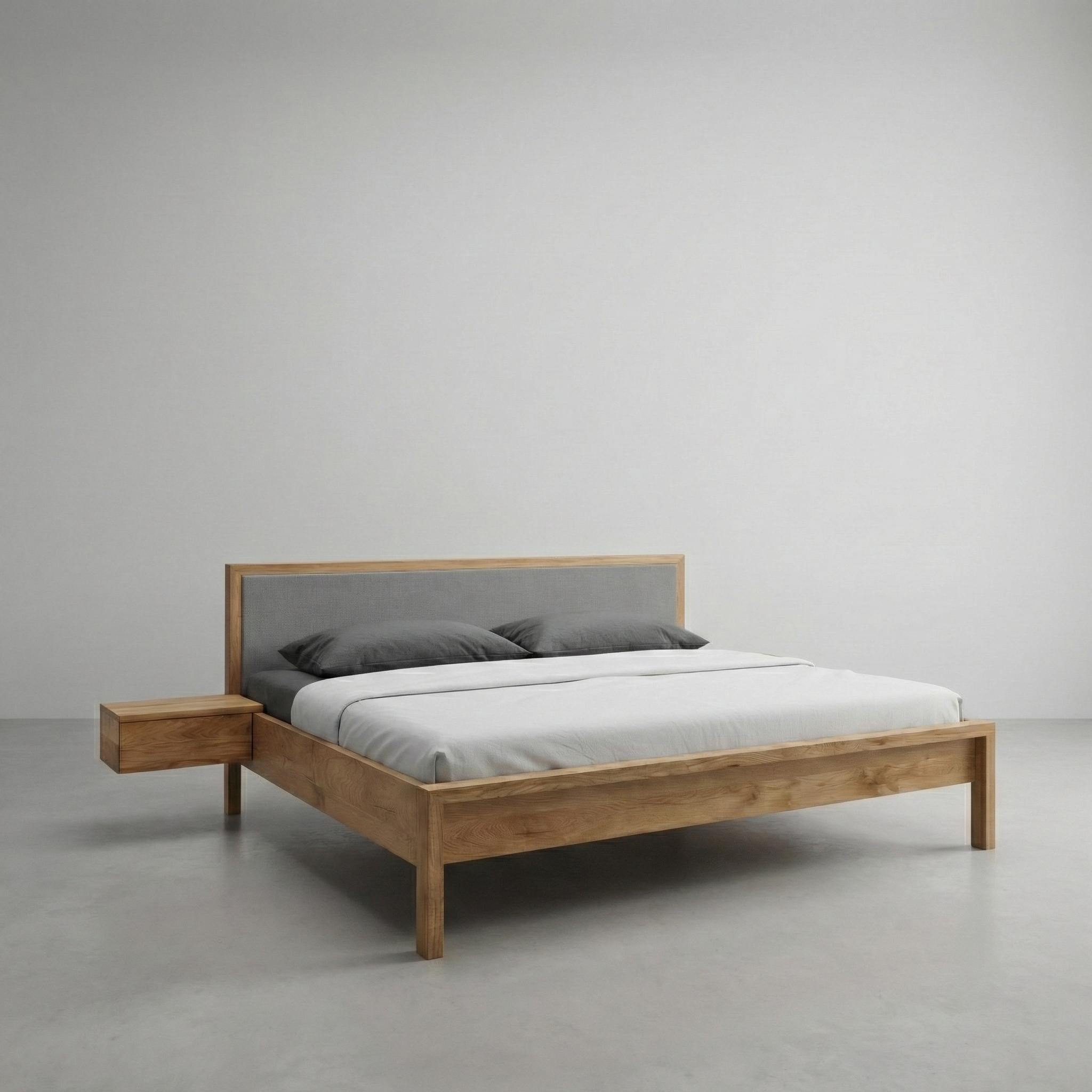 Freja snedker sengebord i massiv egetræ – Natur olie - 2 stk