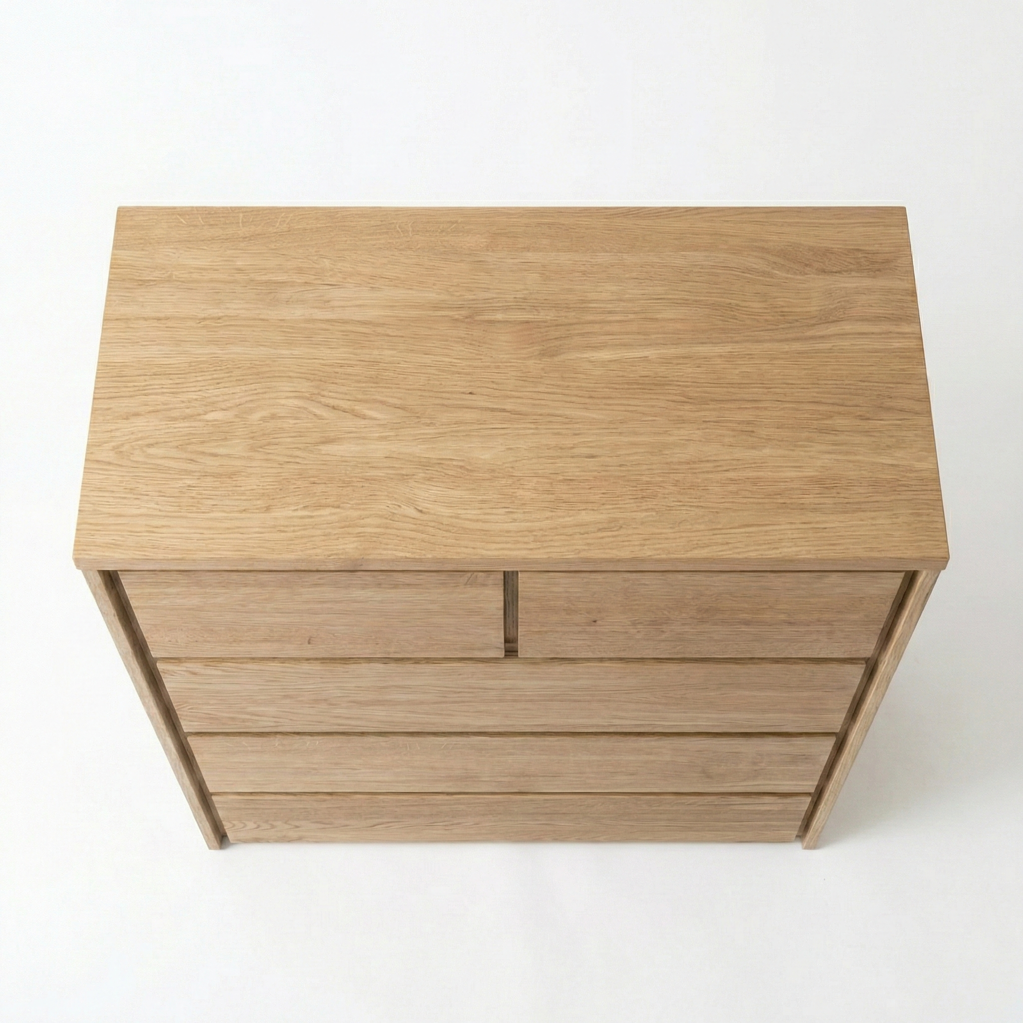 Heimdal kommode i massivt egetræ med 2 + 3 skuffer – Natur olie