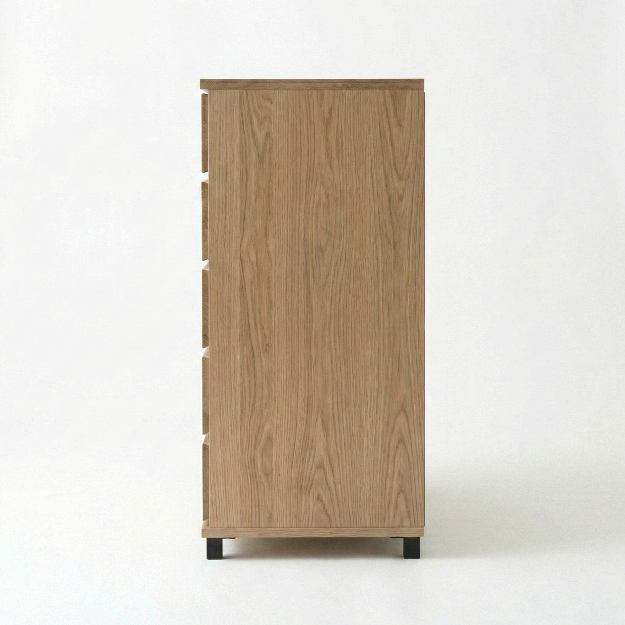 Heimdal kommode i massiv egetræ med 2 låger & 2 skuffer på ben - Natur olie